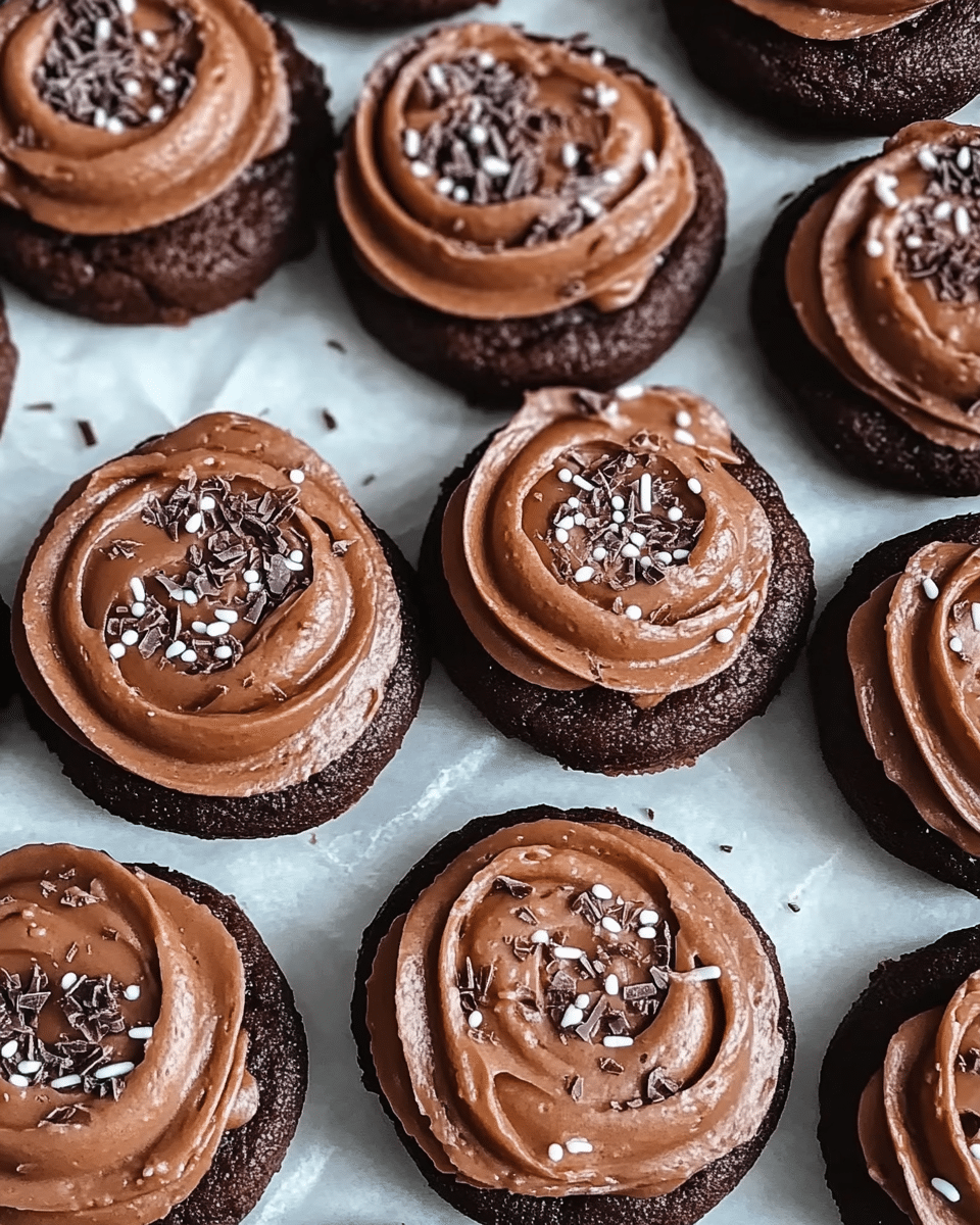 Frosted Chocolate Cookies