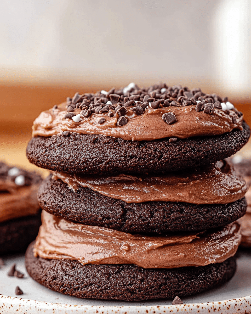 Frosted Chocolate Cookies