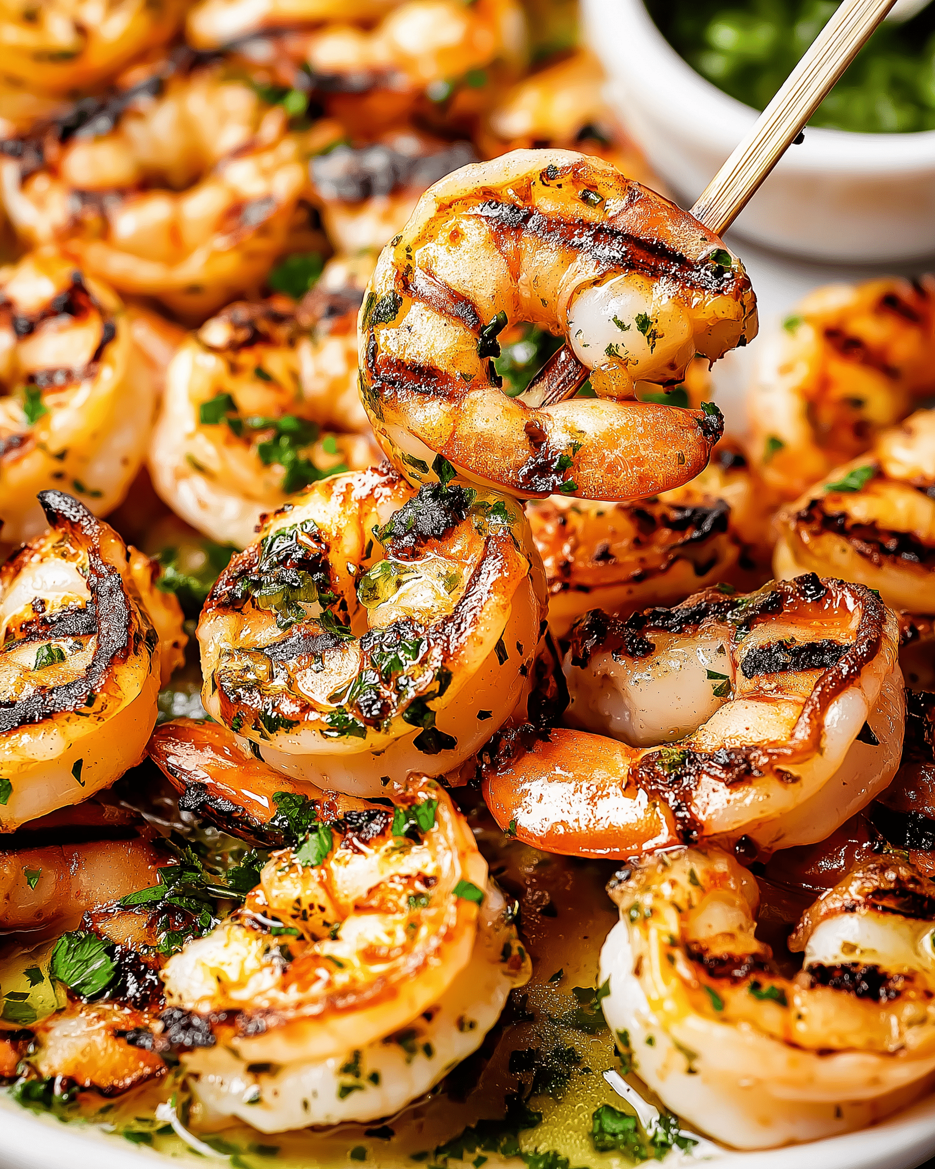 Garlic Grilled Shrimp Skewers