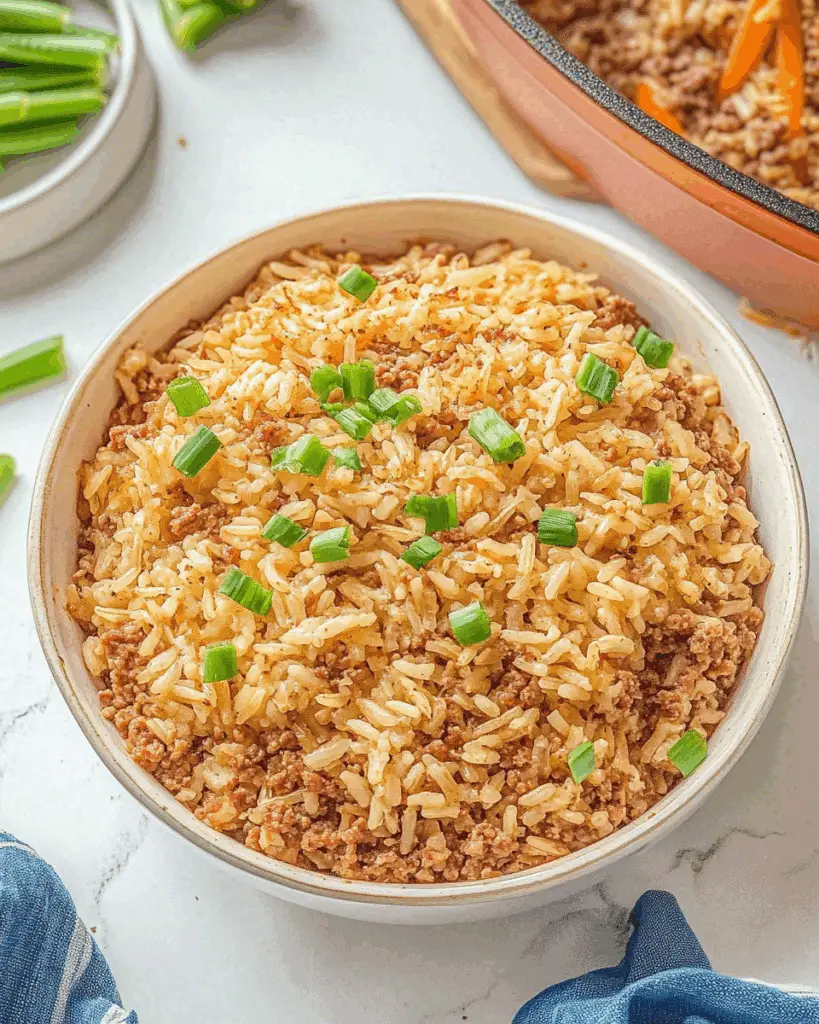 Ground Beef and Rice Casserole