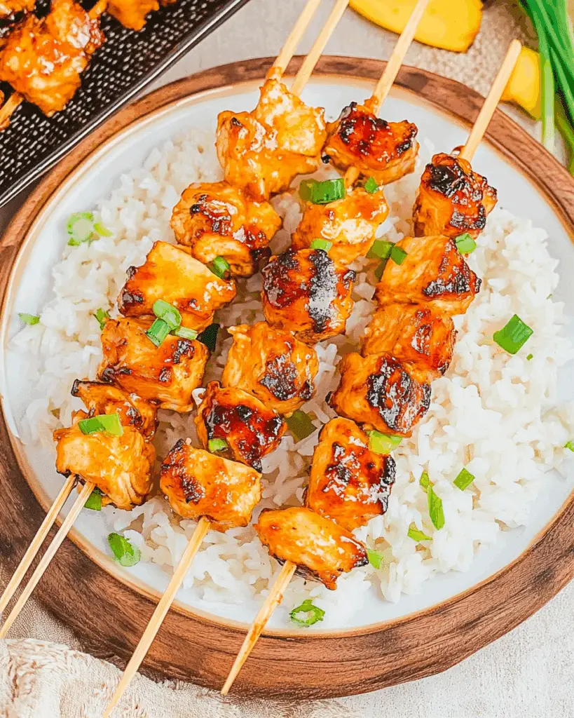 Thai Grilled Coconut Chicken Skewers