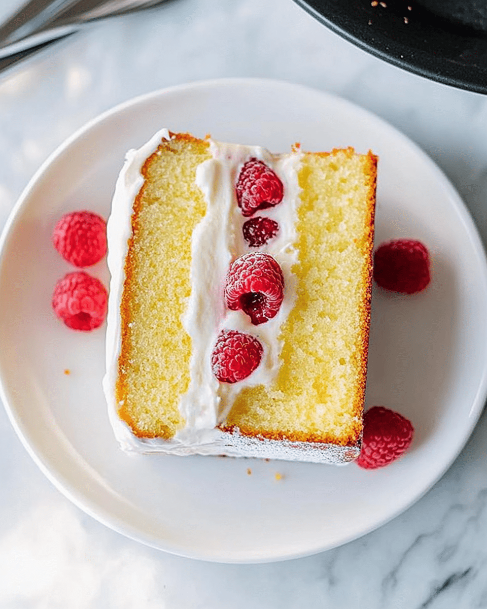 Lemon Raspberry Stuffed Pound Cake