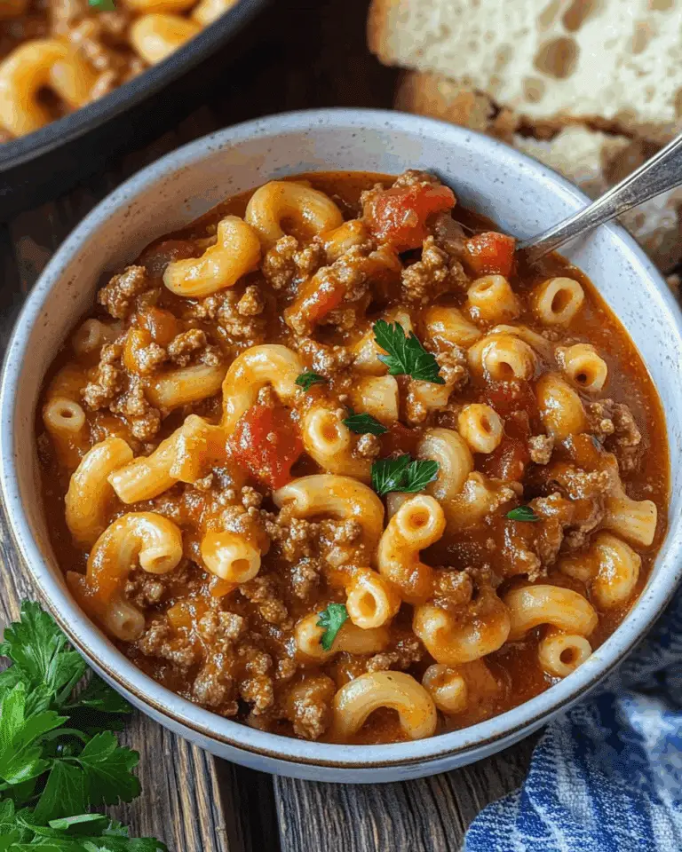 One Pot Cheesy Goulash