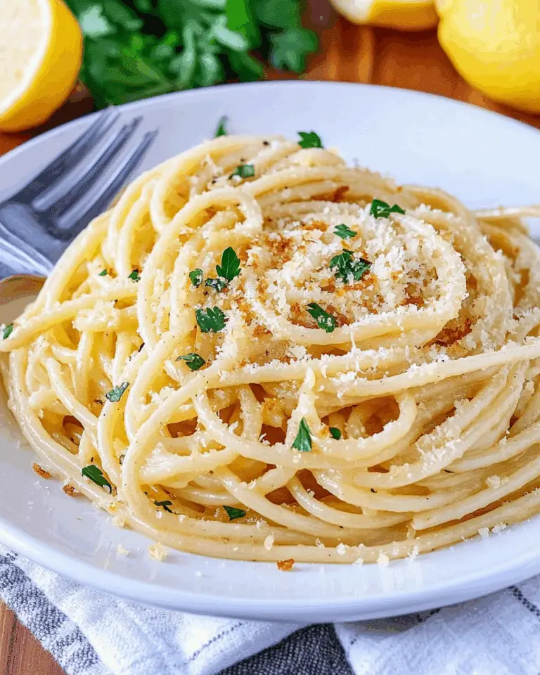 Parmesan Lemon Garlic Spaghetti