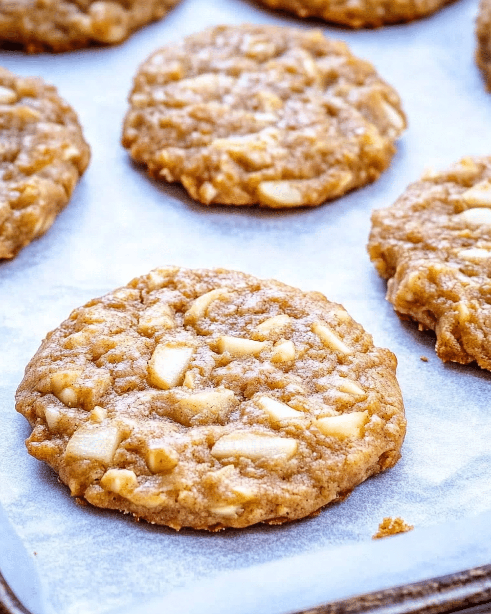 Peanut Butter Apple Cookies