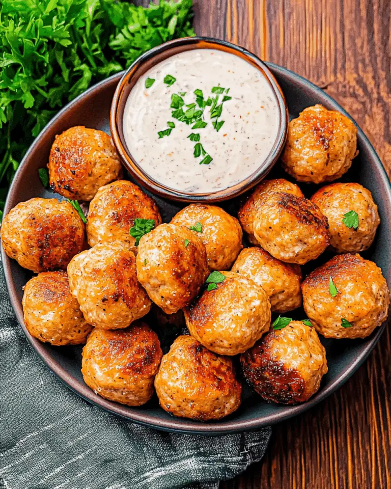 Ranch Chicken Meatballs