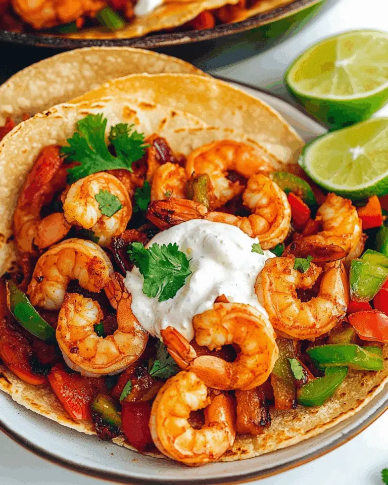 Sheet Pan Shrimp Fajitas