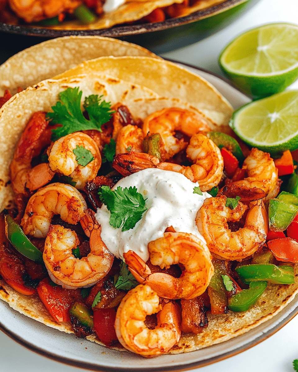 Sheet Pan Shrimp Fajitas