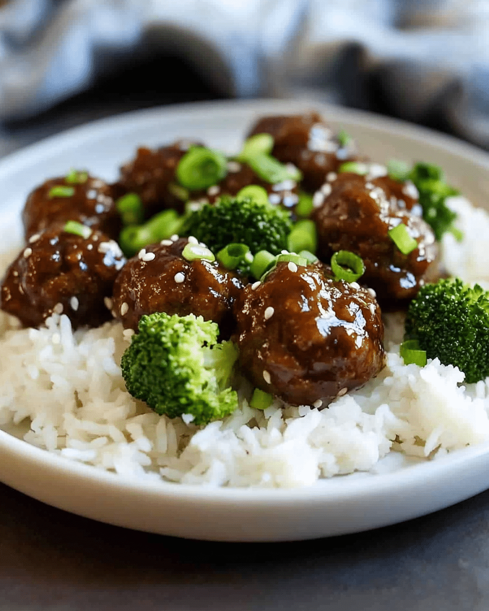 Slow Cooker Asian Beef Meatballs