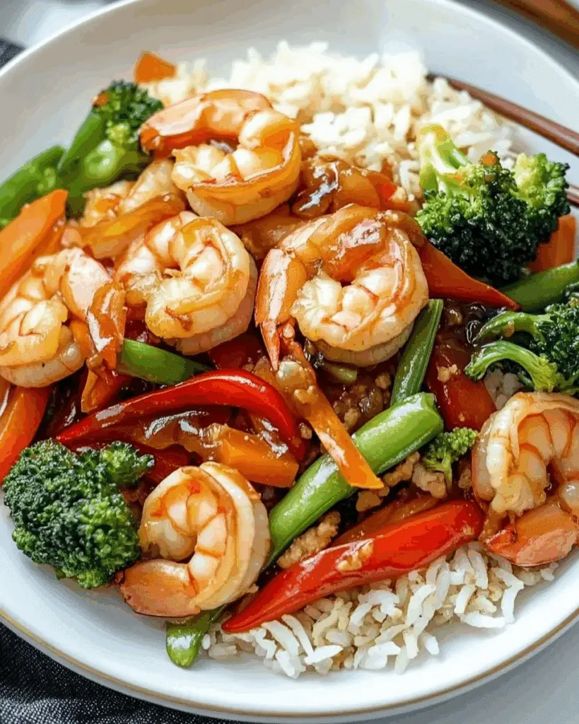 Szechuan Shrimp Stir Fry with Fried Rice