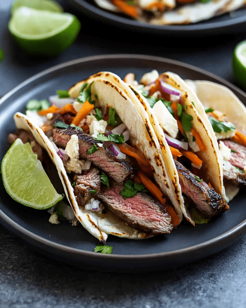 Thai Tacos with Cilantro Lime Slaw