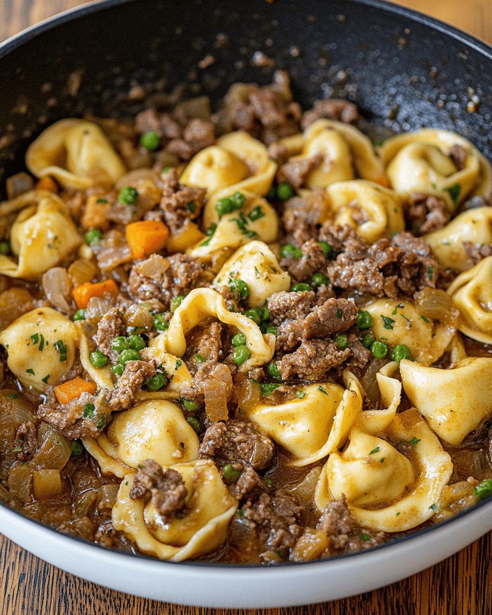 French Onion Beef and Tortellini