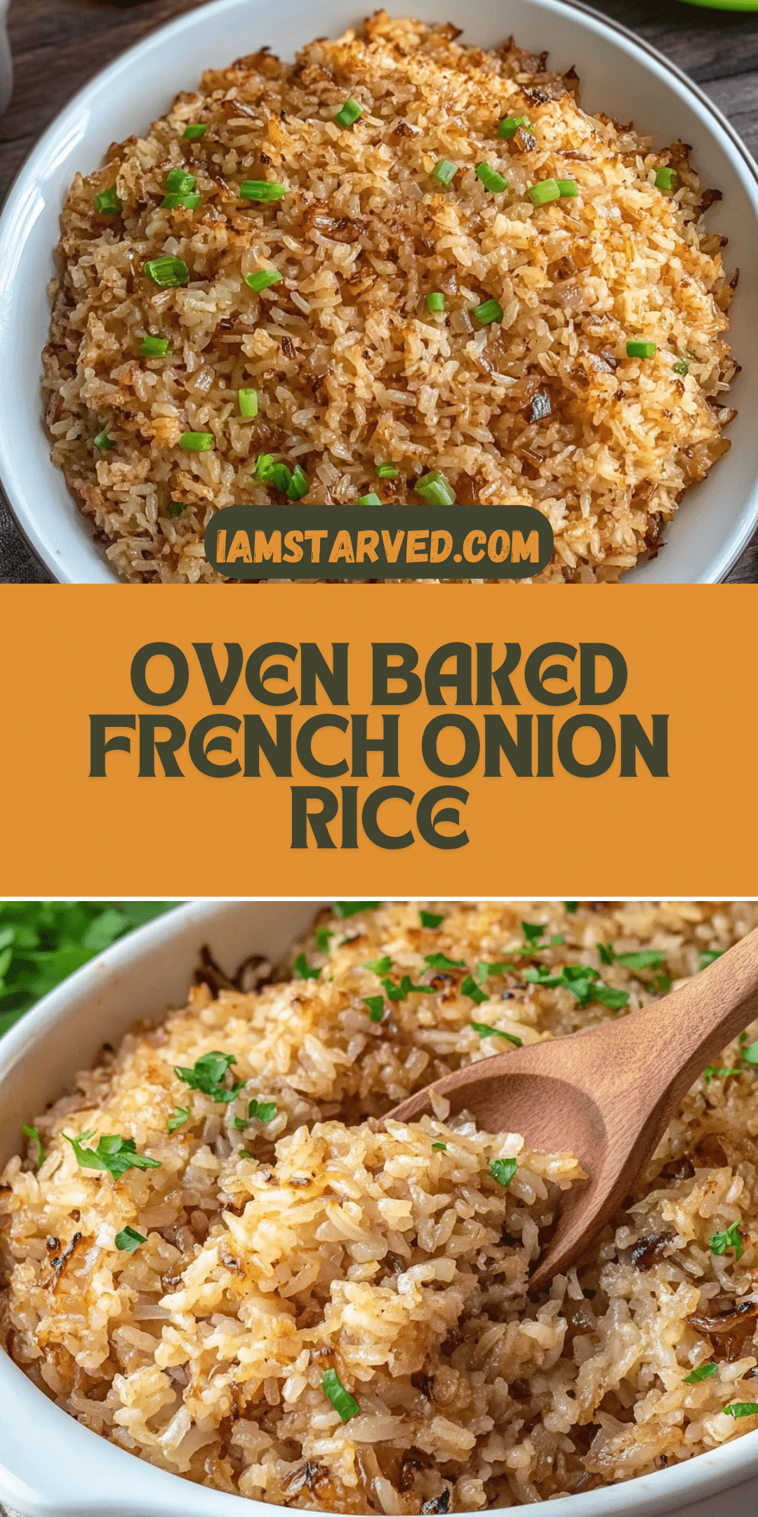 French Onion Rice Bake | Iam Starved