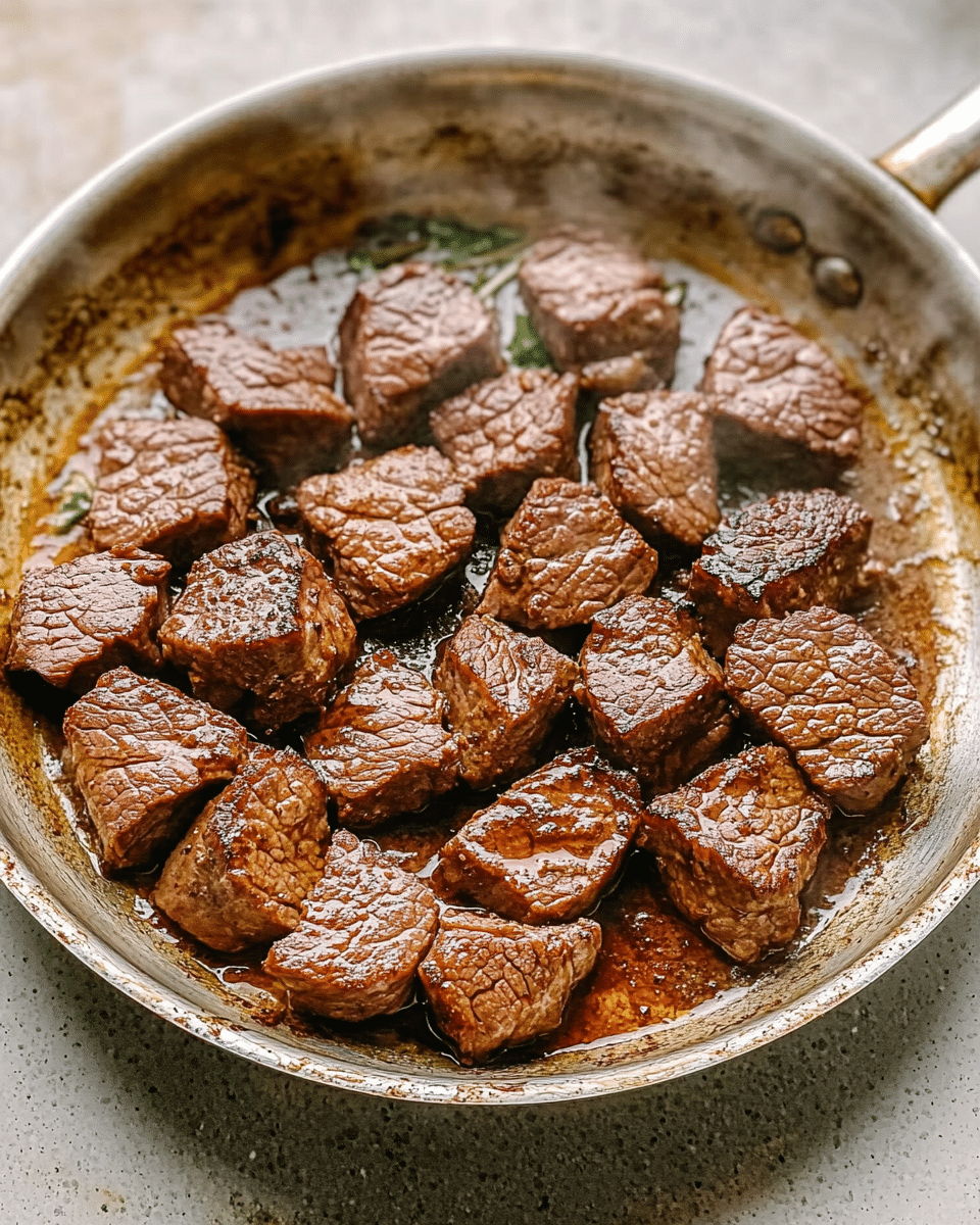 Beef Tips in Mushroom Gravy