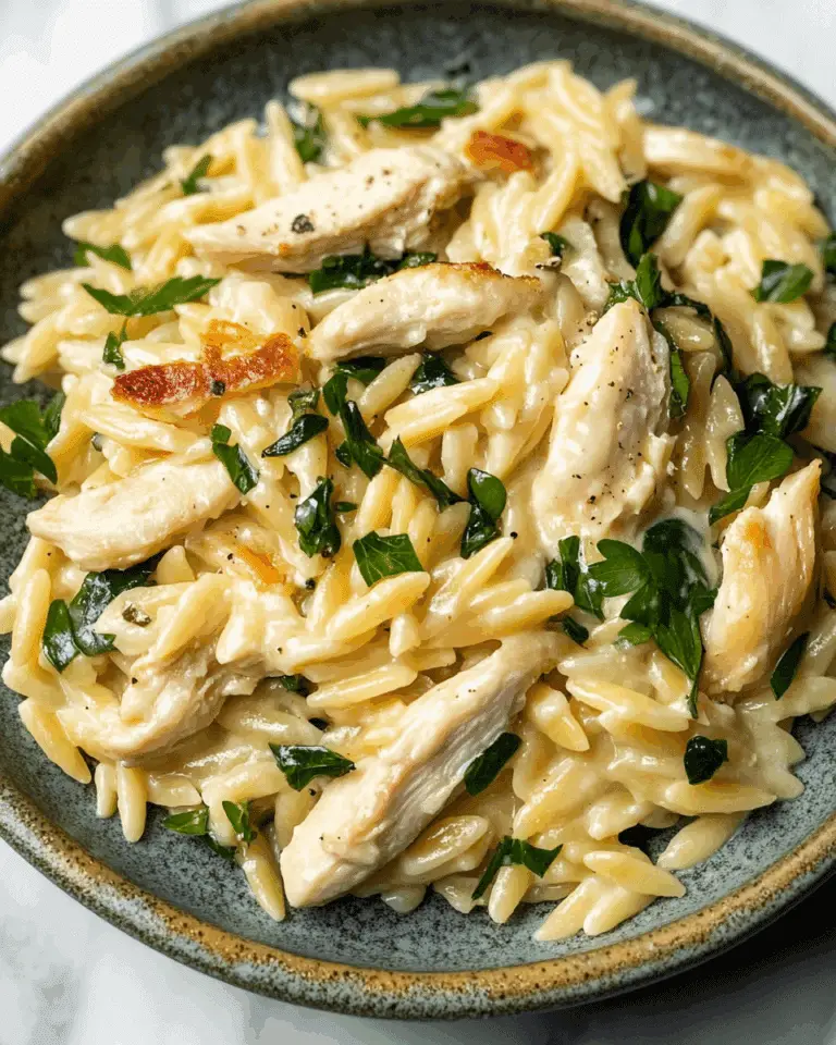 Boursin Orzo with Chicken
