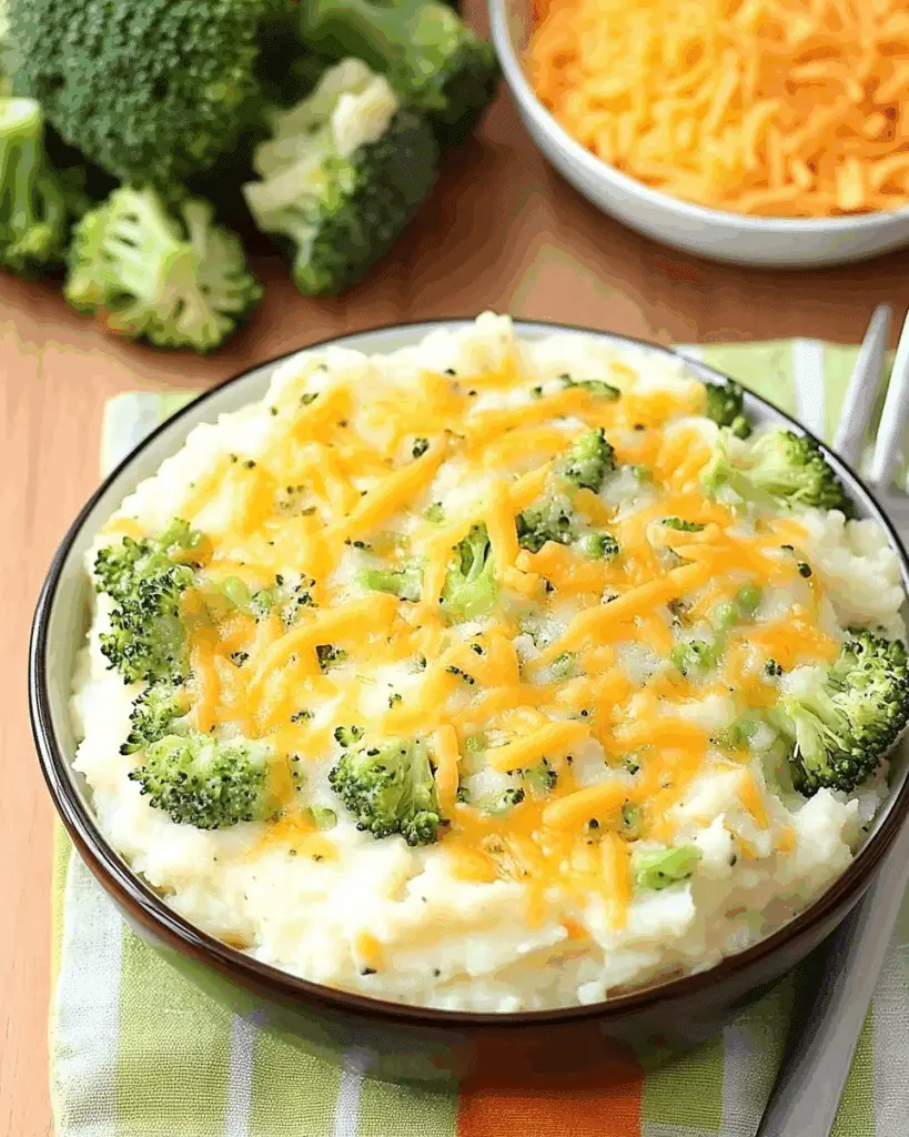 Broccoli and Cheese Mashed Potatoes