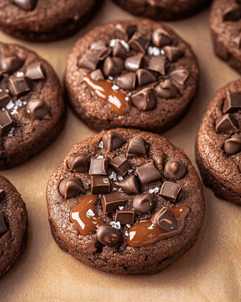 Chocolate Caramel Stuffed Cookies