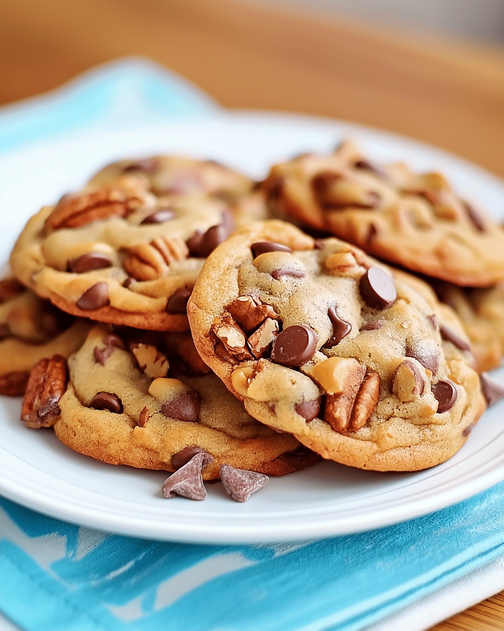 Chocolate Chip Turtle Pudding Cookies
