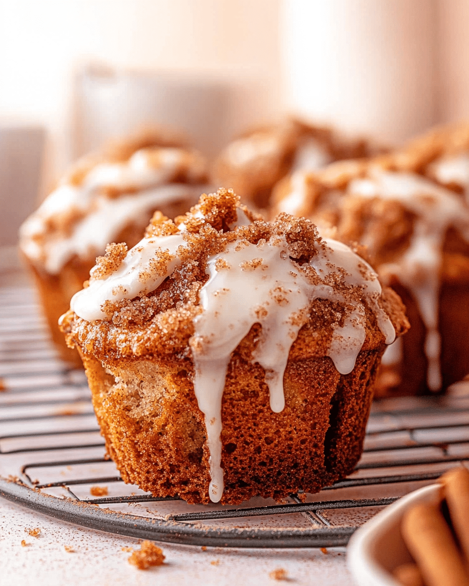 Cinnamon Muffins with Crunch Topping