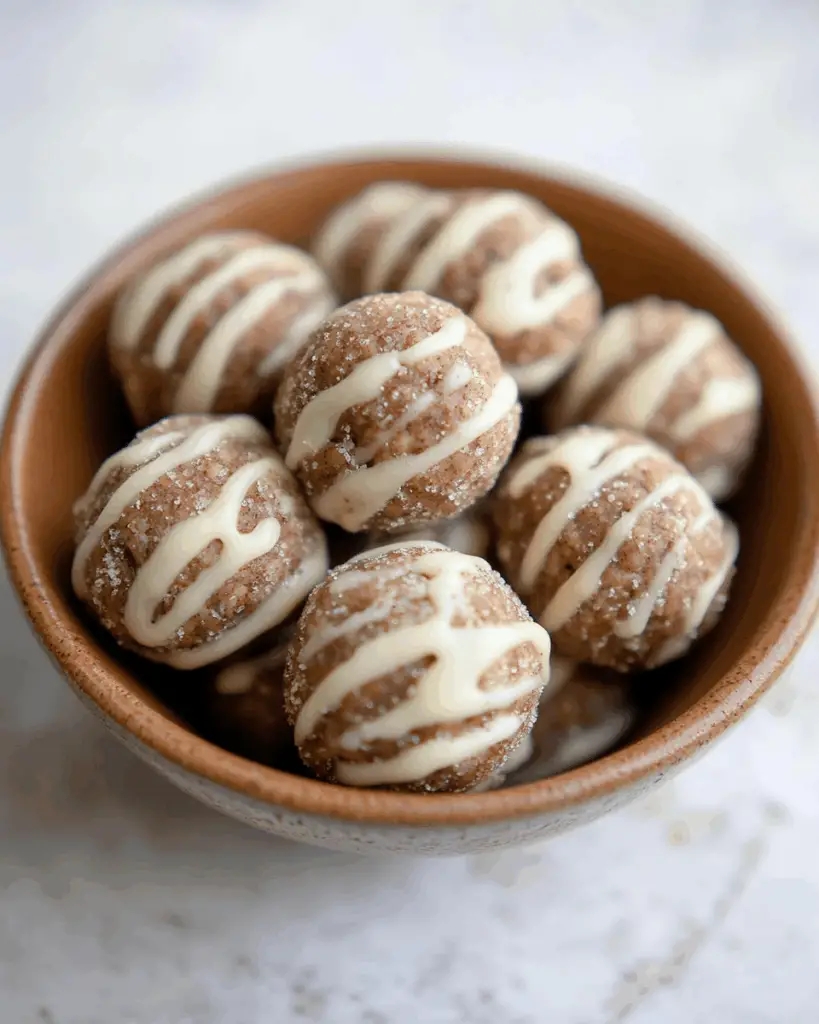 Keto Cinnamon Roll Protein Balls
