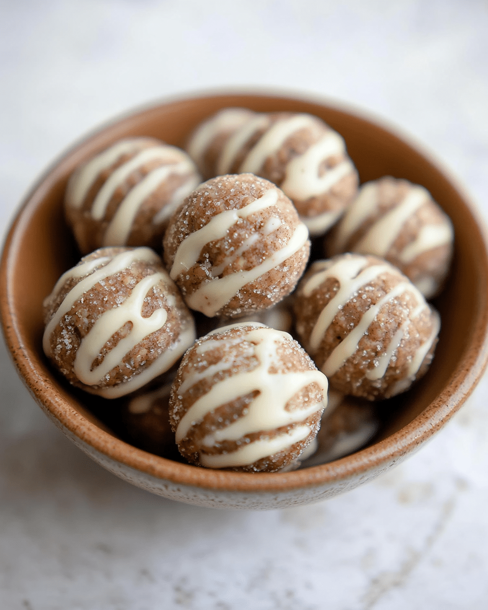 Keto Cinnamon Roll Protein Balls