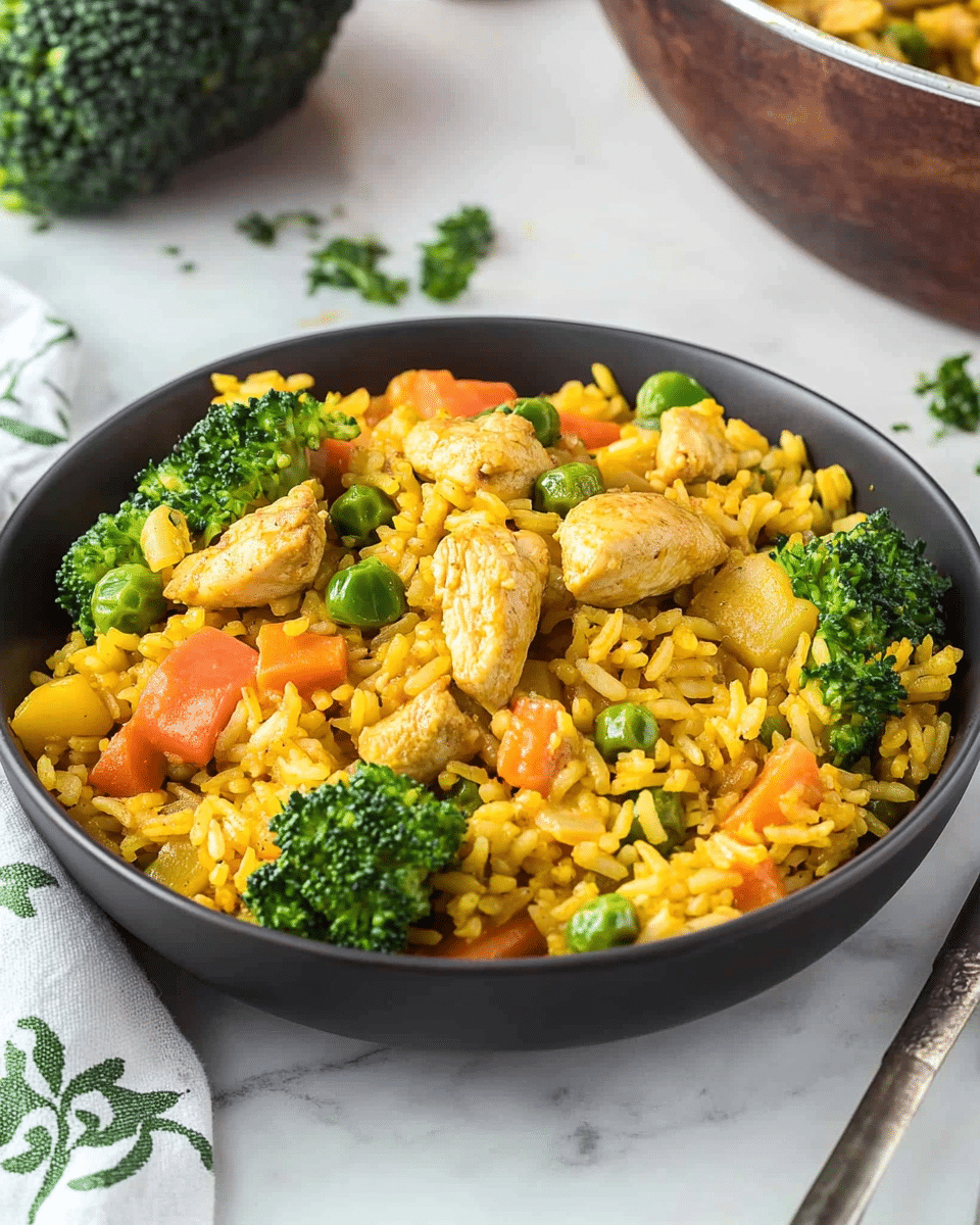 Curried Rice with Chicken and Vegetables