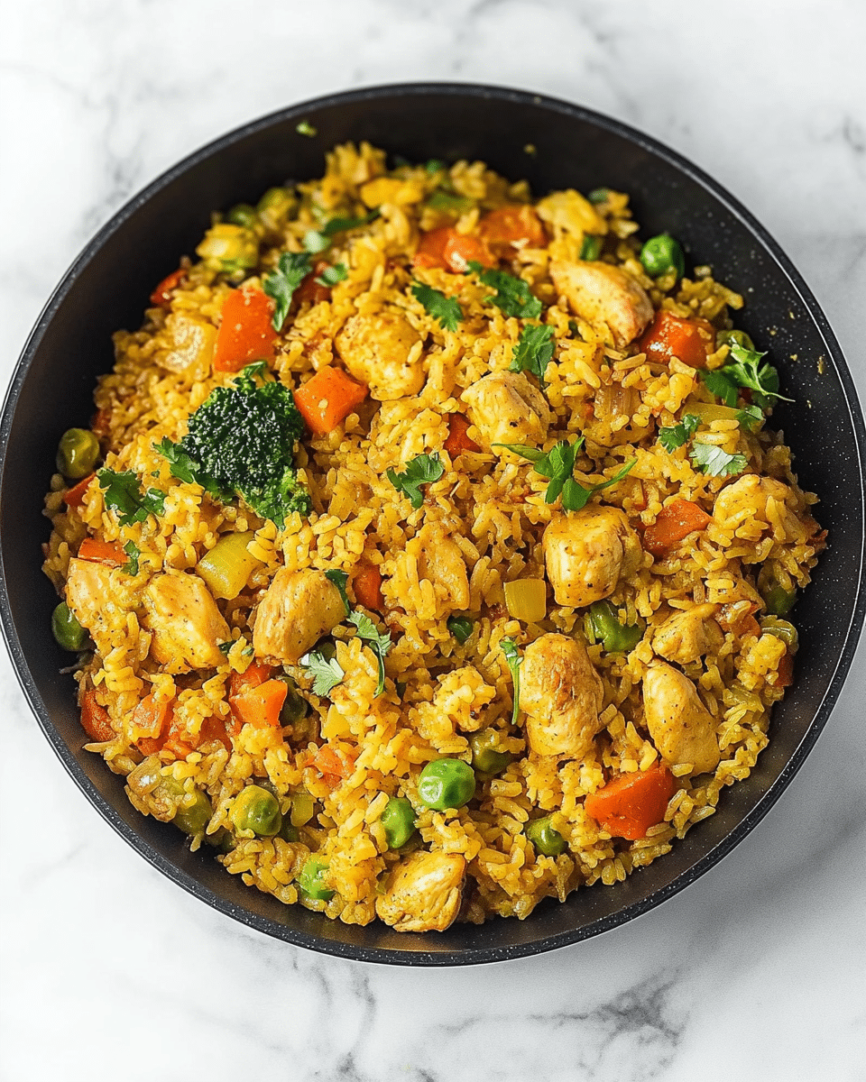 Curried Rice with Chicken and Vegetables