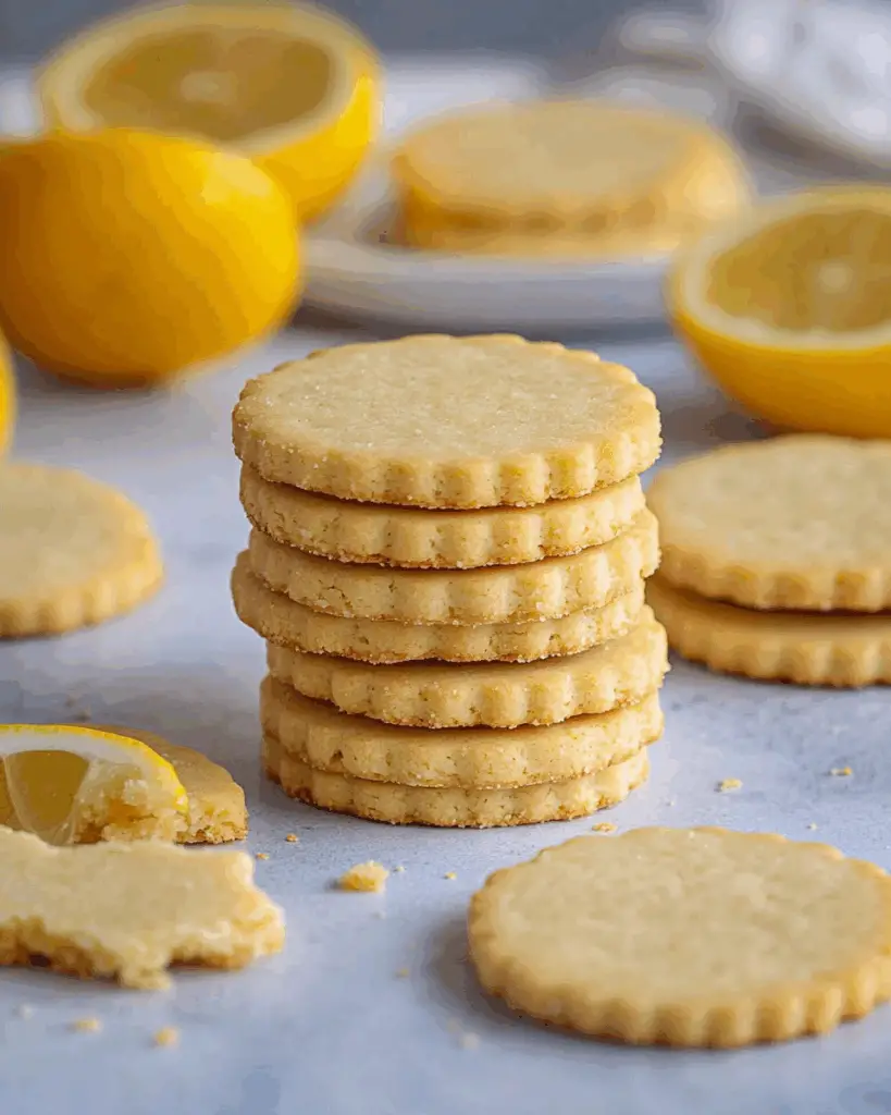 Melt-In-Your-Mouth Lemon Shortbread Cookies