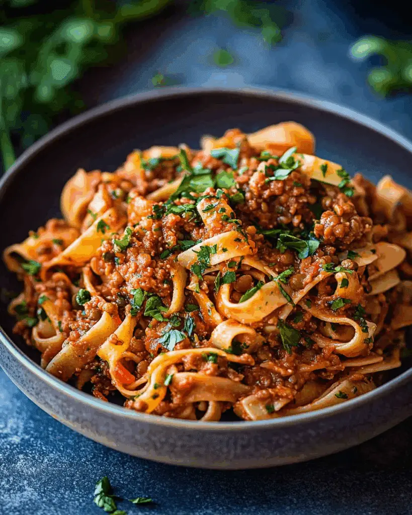 Lentil Bolognese