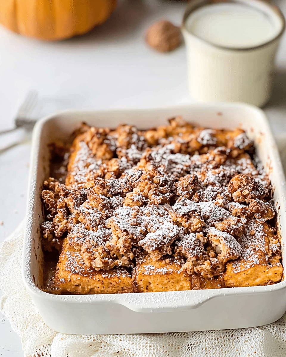 Pumpkin French Toast Casserole