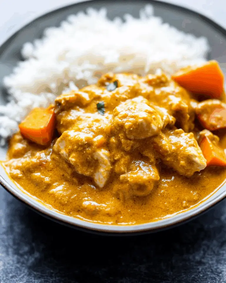 Slow Cooker Chicken Korma with Sweet Potato