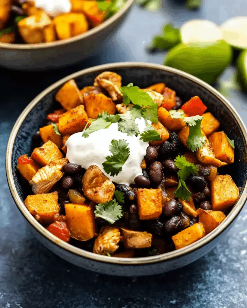 Chili Lime Sweet Potato and Chicken Skillet