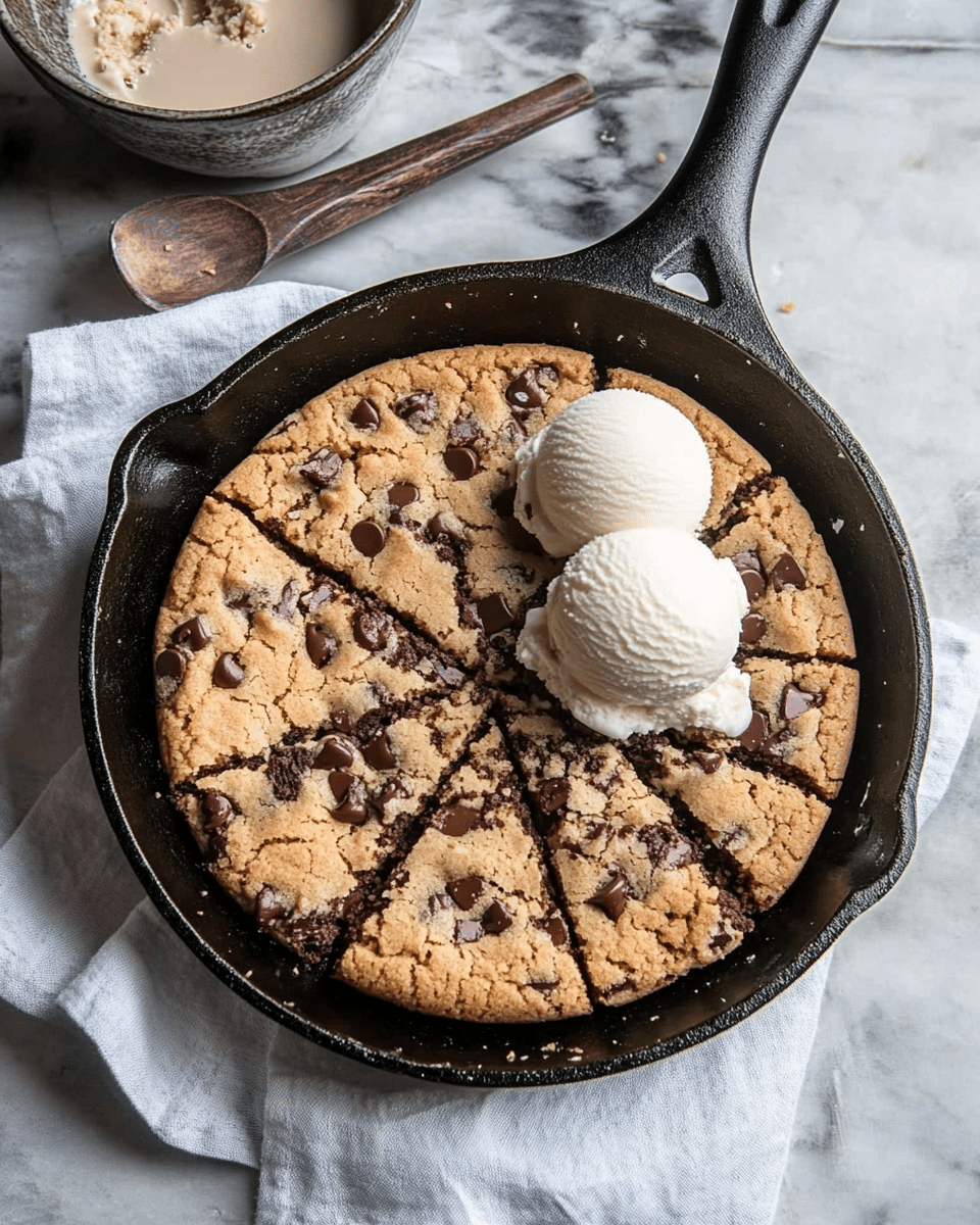 Vegan Chocolate Chip Cookie Skillet