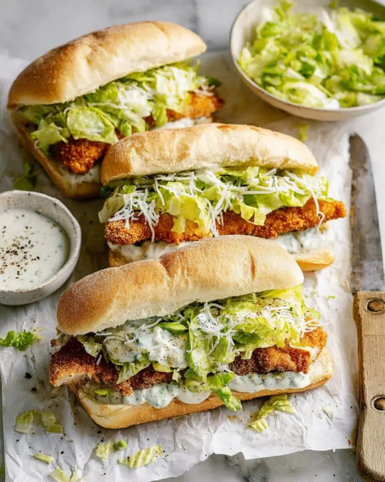 Chicken Caesar Sandwiches Recipe