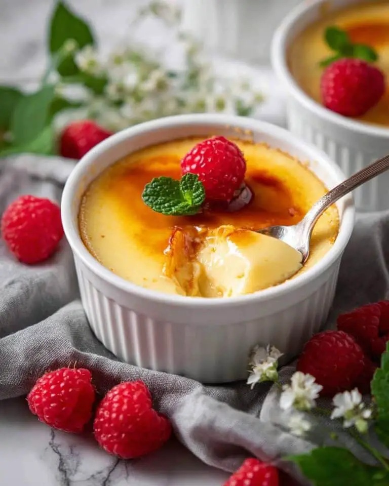 Classic French Crème Brûlée with Silky Custard and Crunchy Caramel Topping Recipe
