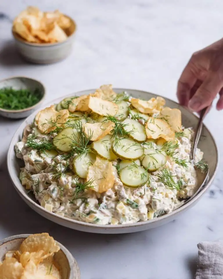 Dill Pickle Potato Chip Potato Salad Recipe