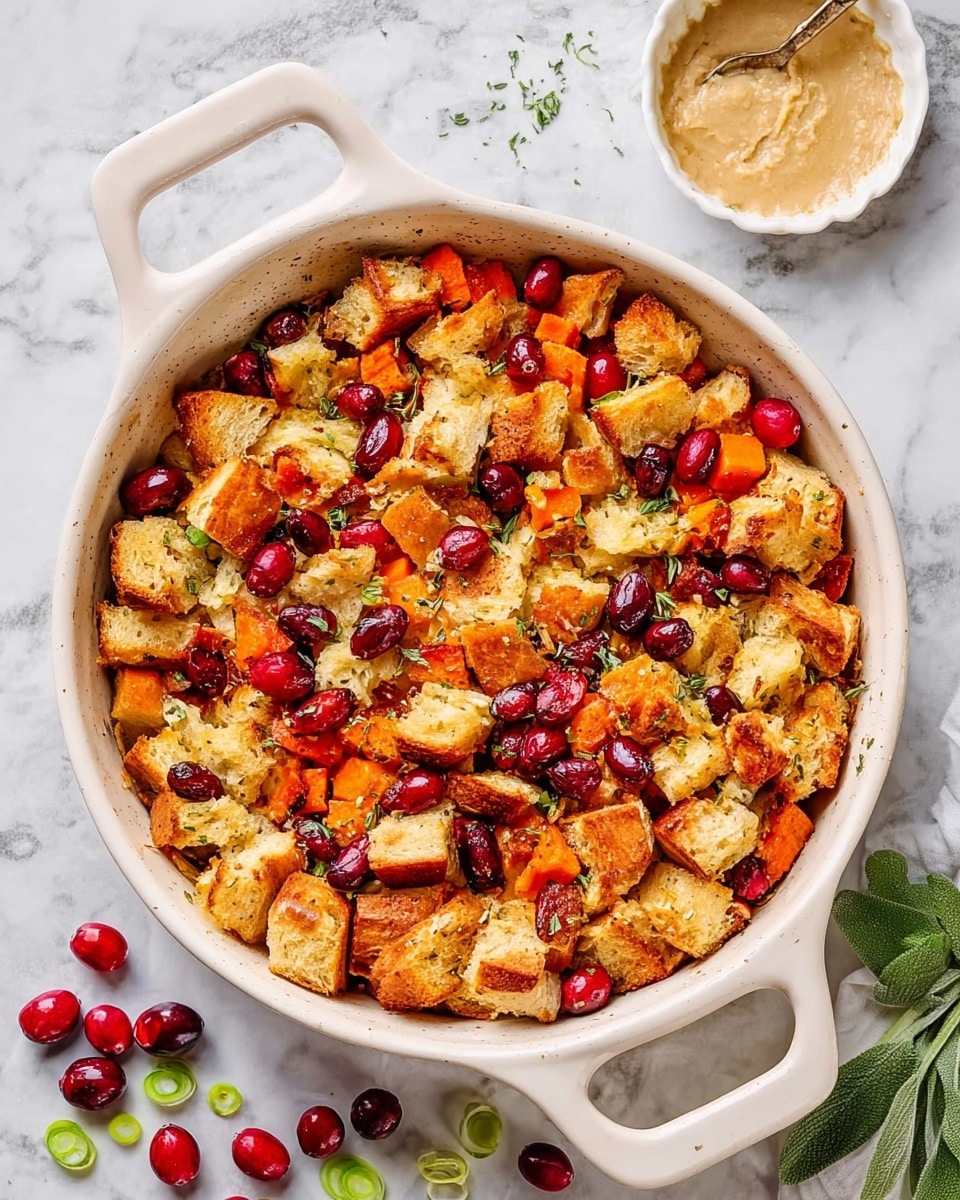 Sweet Potato and Cranberry Stuffing Recipe