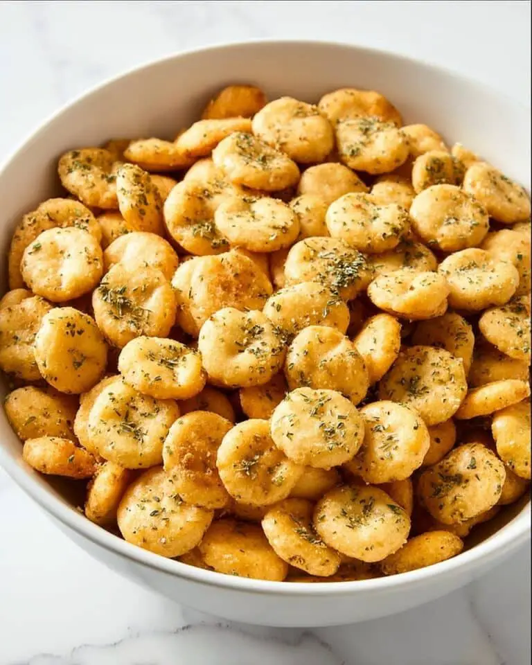 Ranch Seasoned Crispy Oyster Crackers Recipe