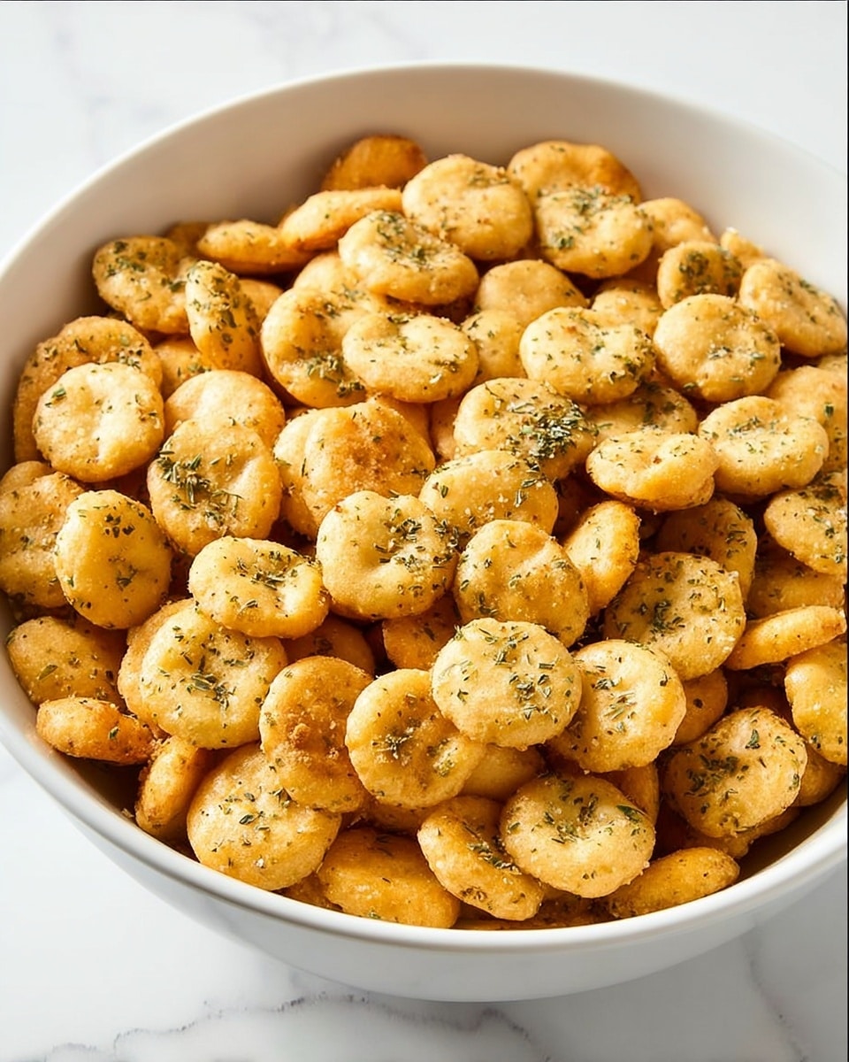 Ranch Seasoned Crispy Oyster Crackers Recipe