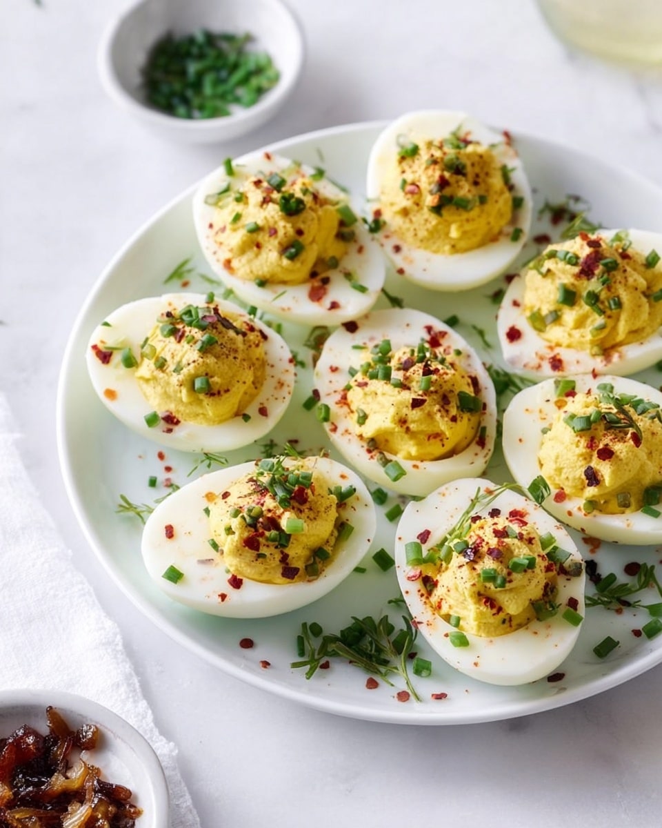 French Onion Deviled Eggs Recipe