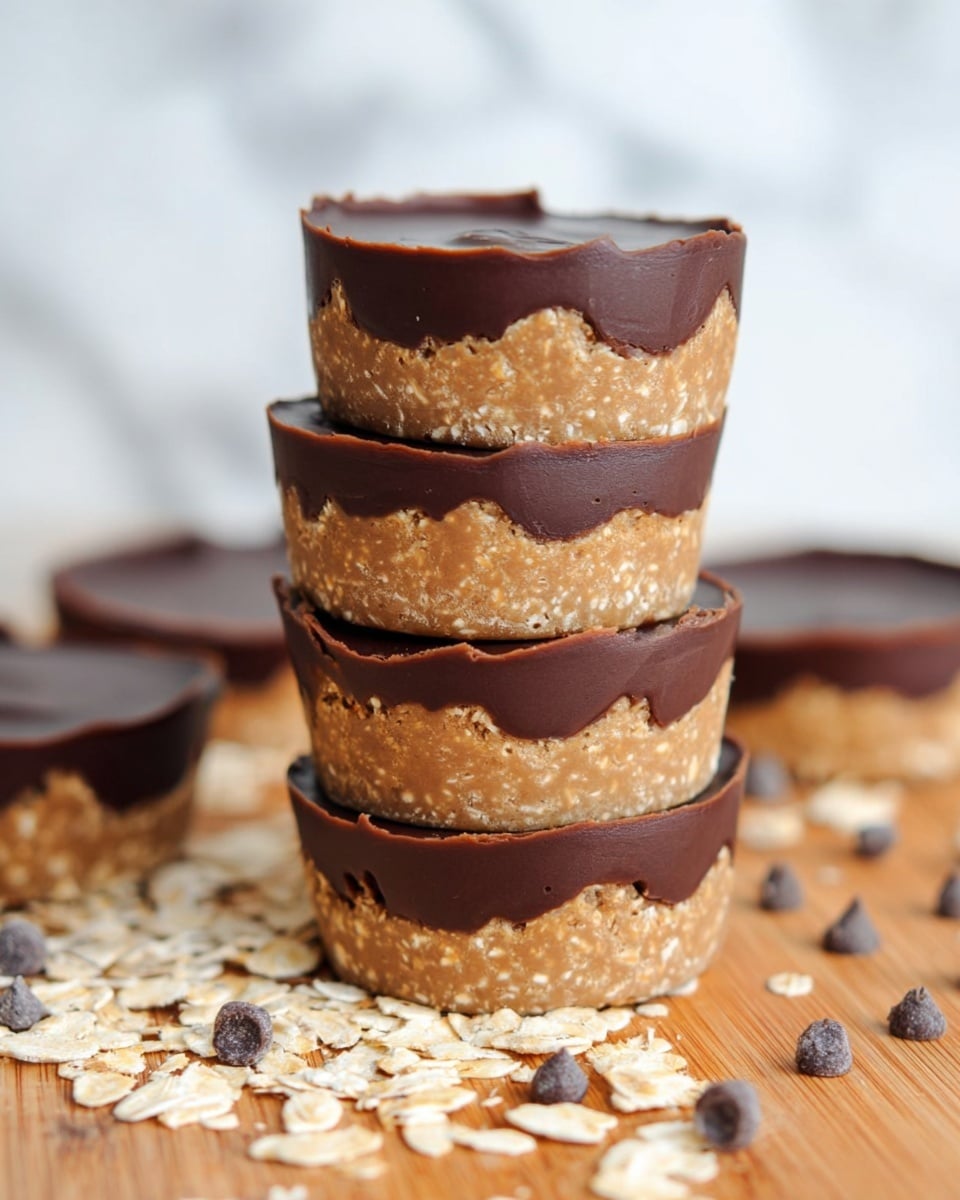 No Bake Peanut Butter Oat Cups Recipe