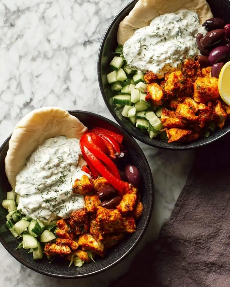 Sheet Pan Chicken Pitas with Tzatziki Recipe