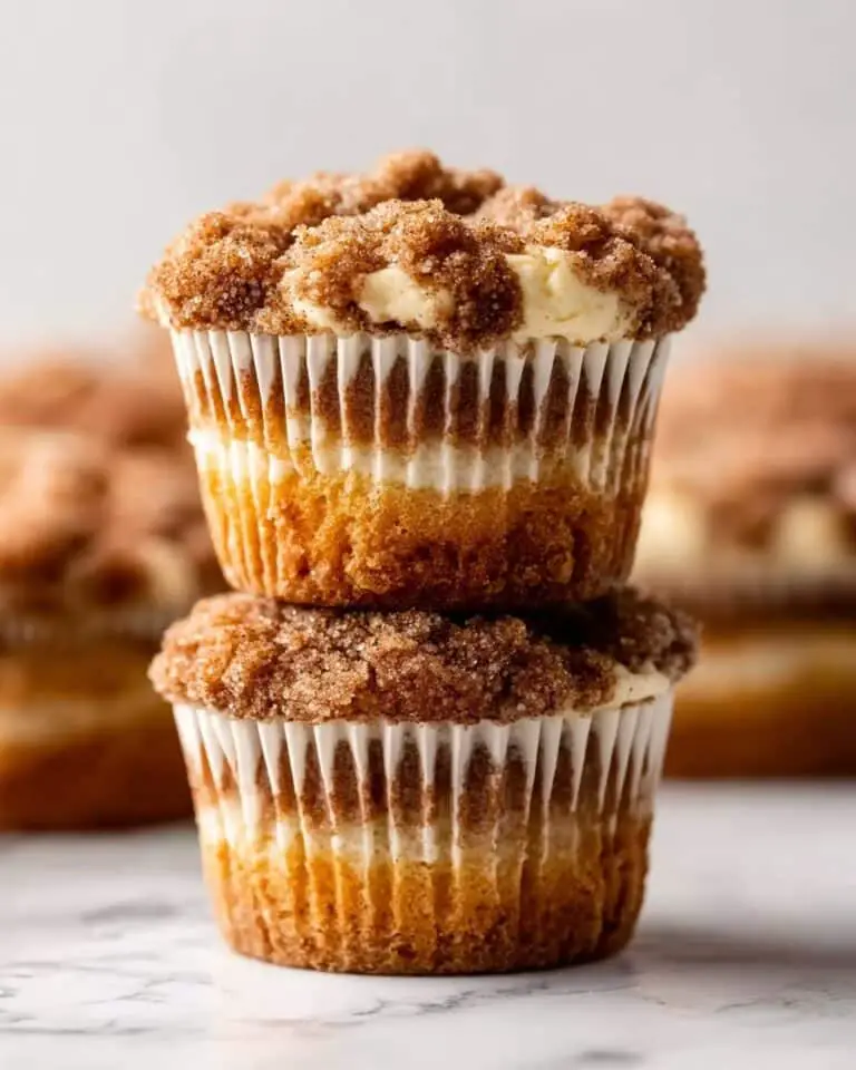 Pumpkin Cream Cheese Muffins with Brown Sugar Crumb Topping Recipe