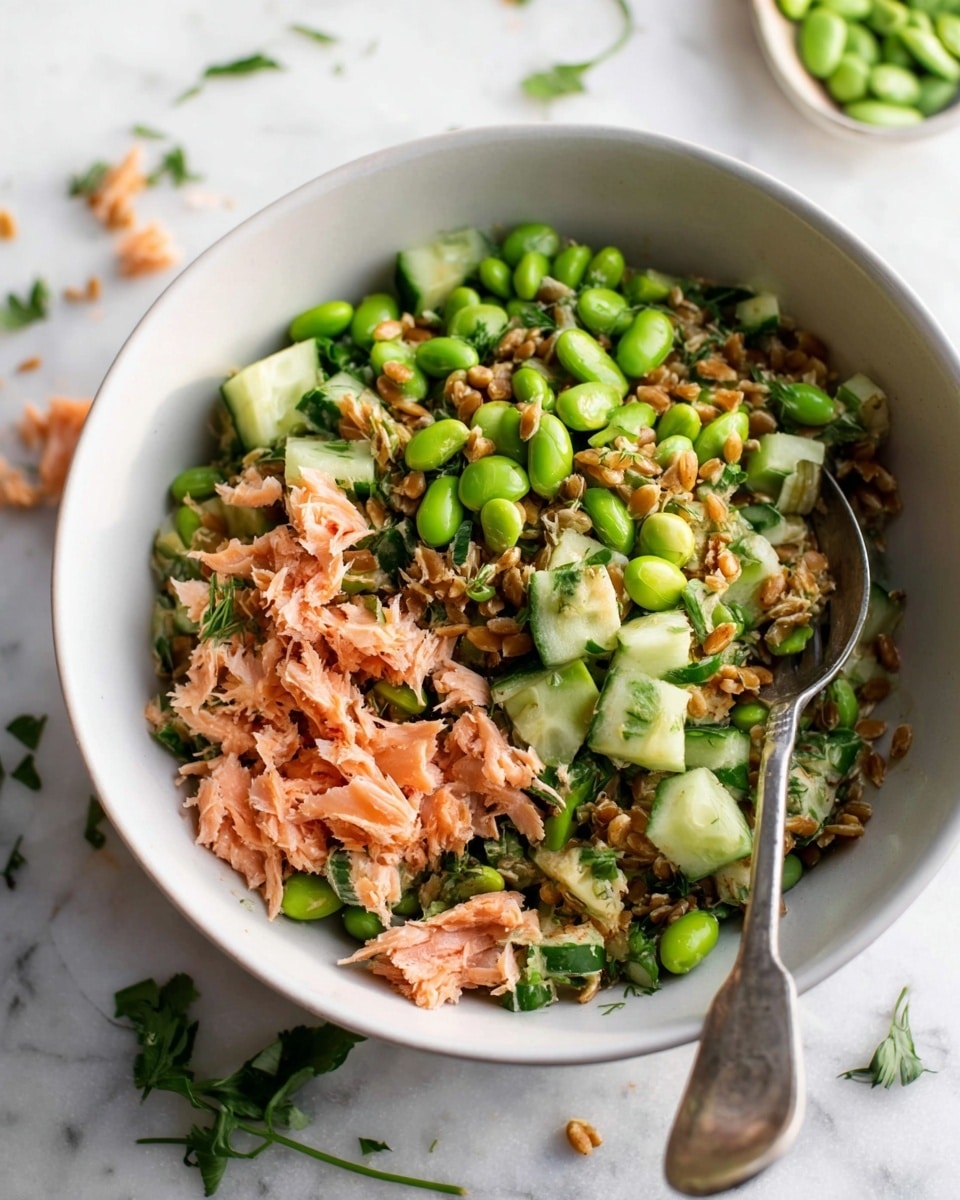Crispy Rice Salad with Glazed Salmon, Avocado, and Peanut Sauce Recipe