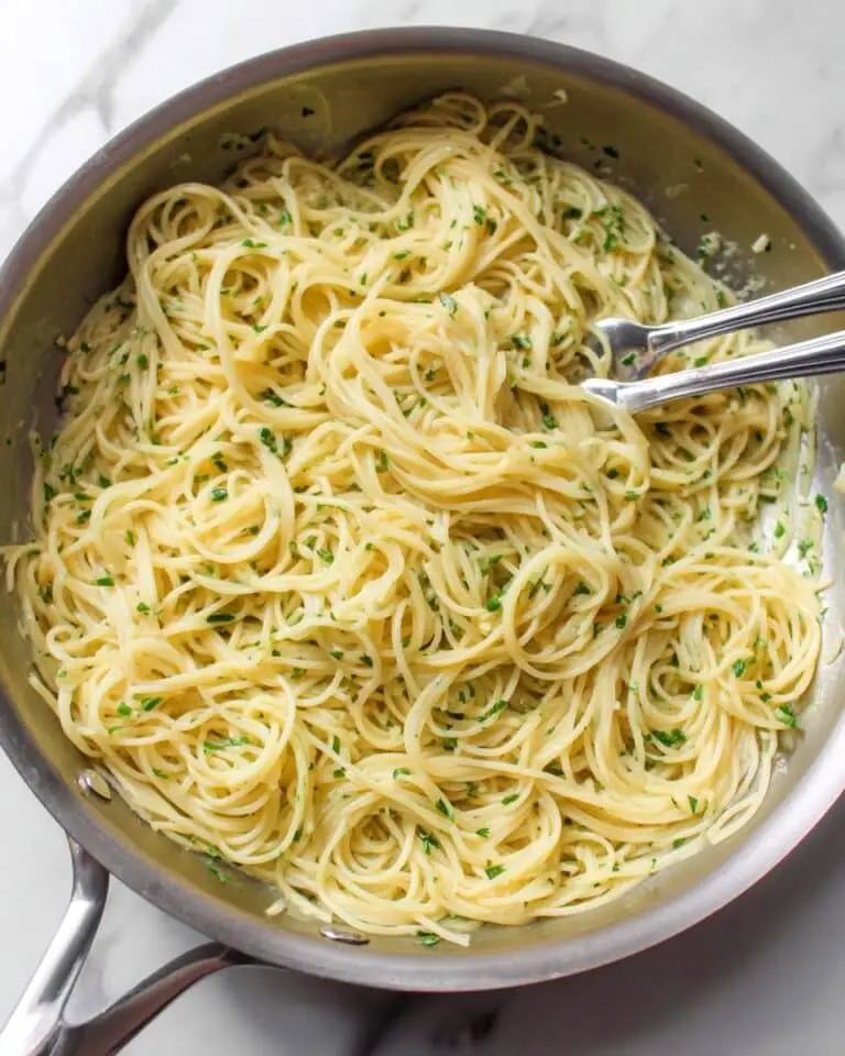 Garlic Butter Pasta with Parmesan and Parsley Recipe