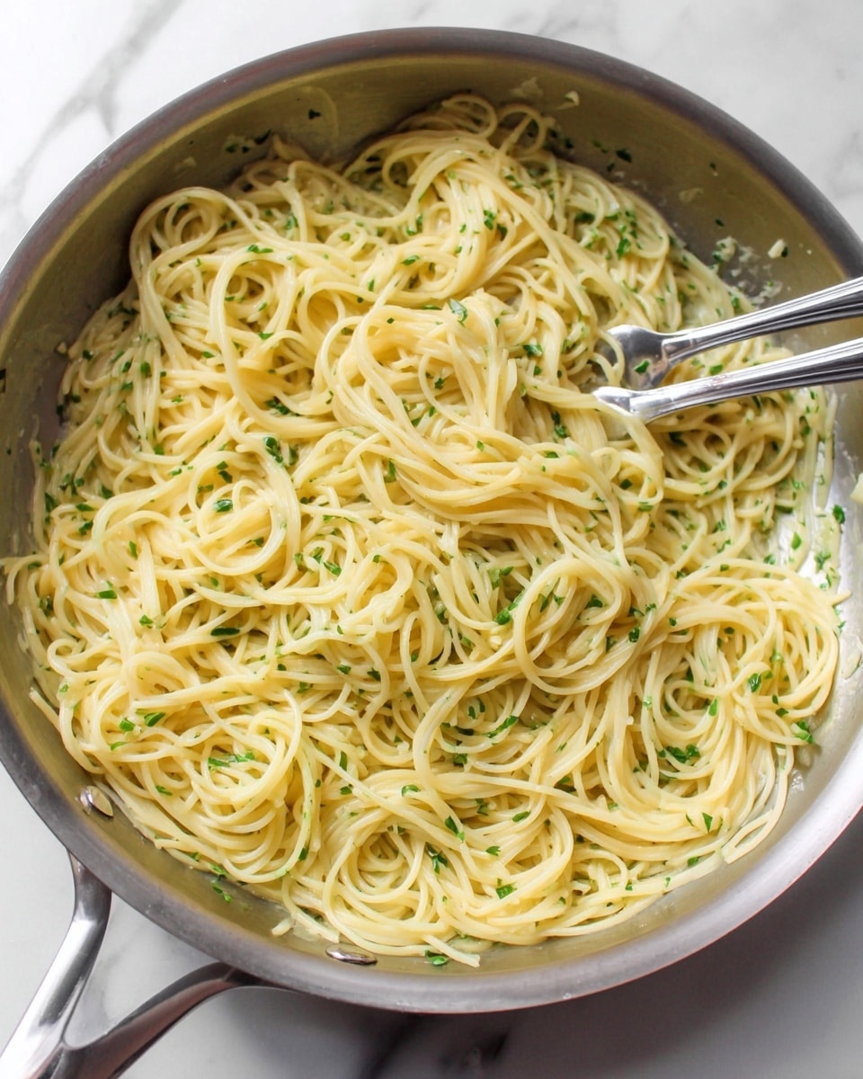 Garlic Butter Pasta with Parmesan and Parsley Recipe