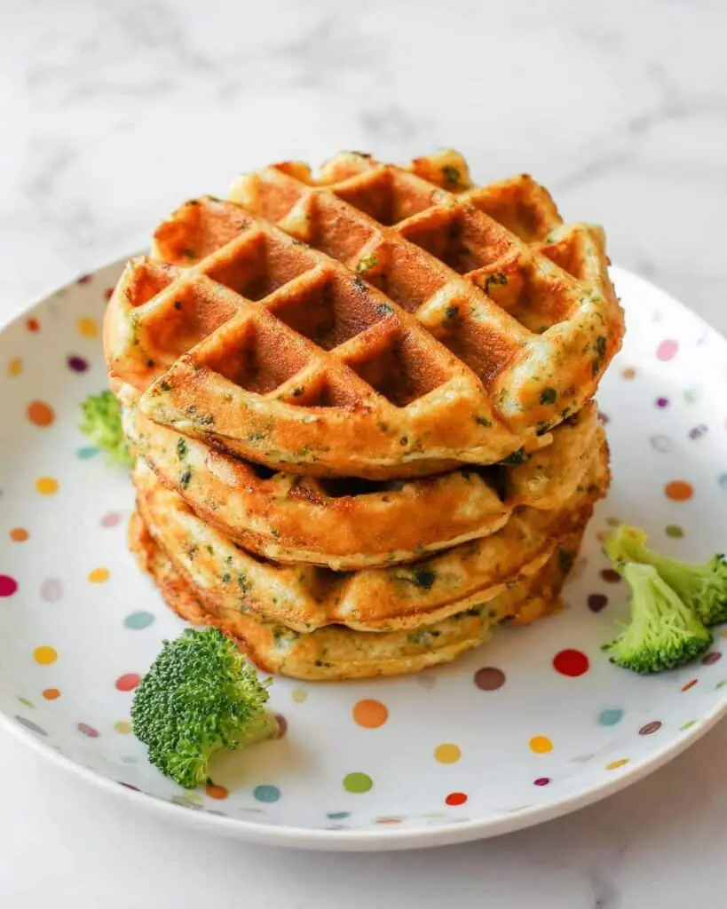 Broccoli Cheese Waffles Recipe