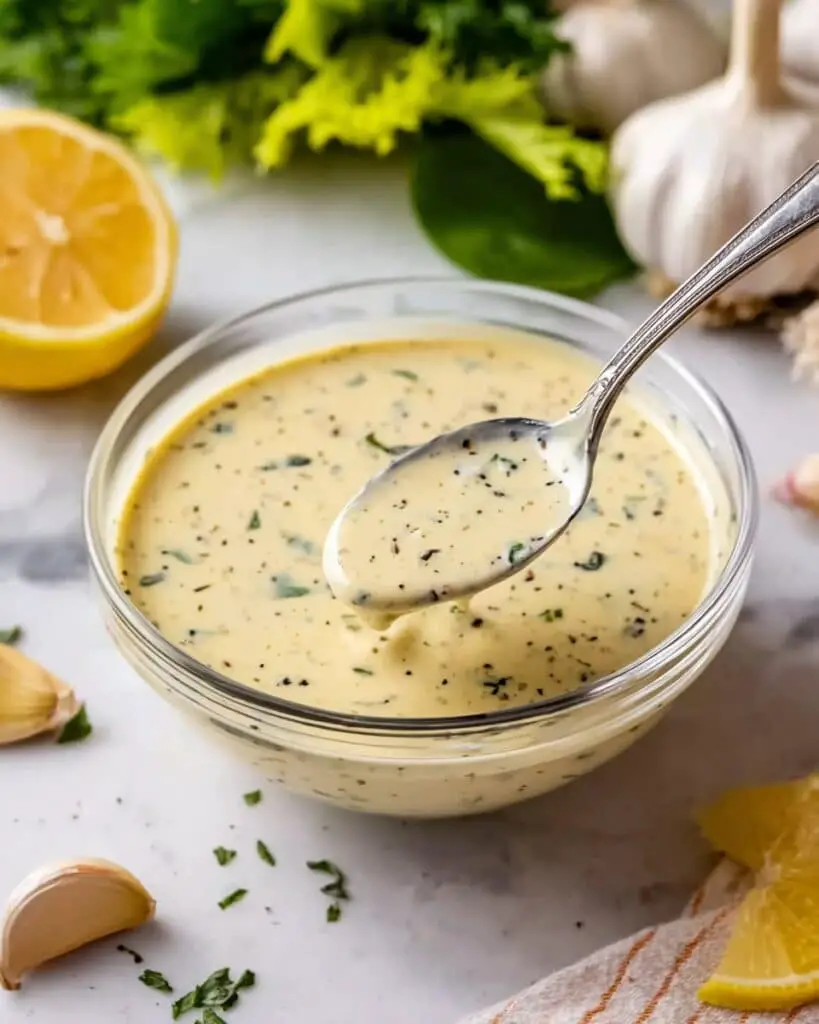 Easy Garlic Dressing Recipe