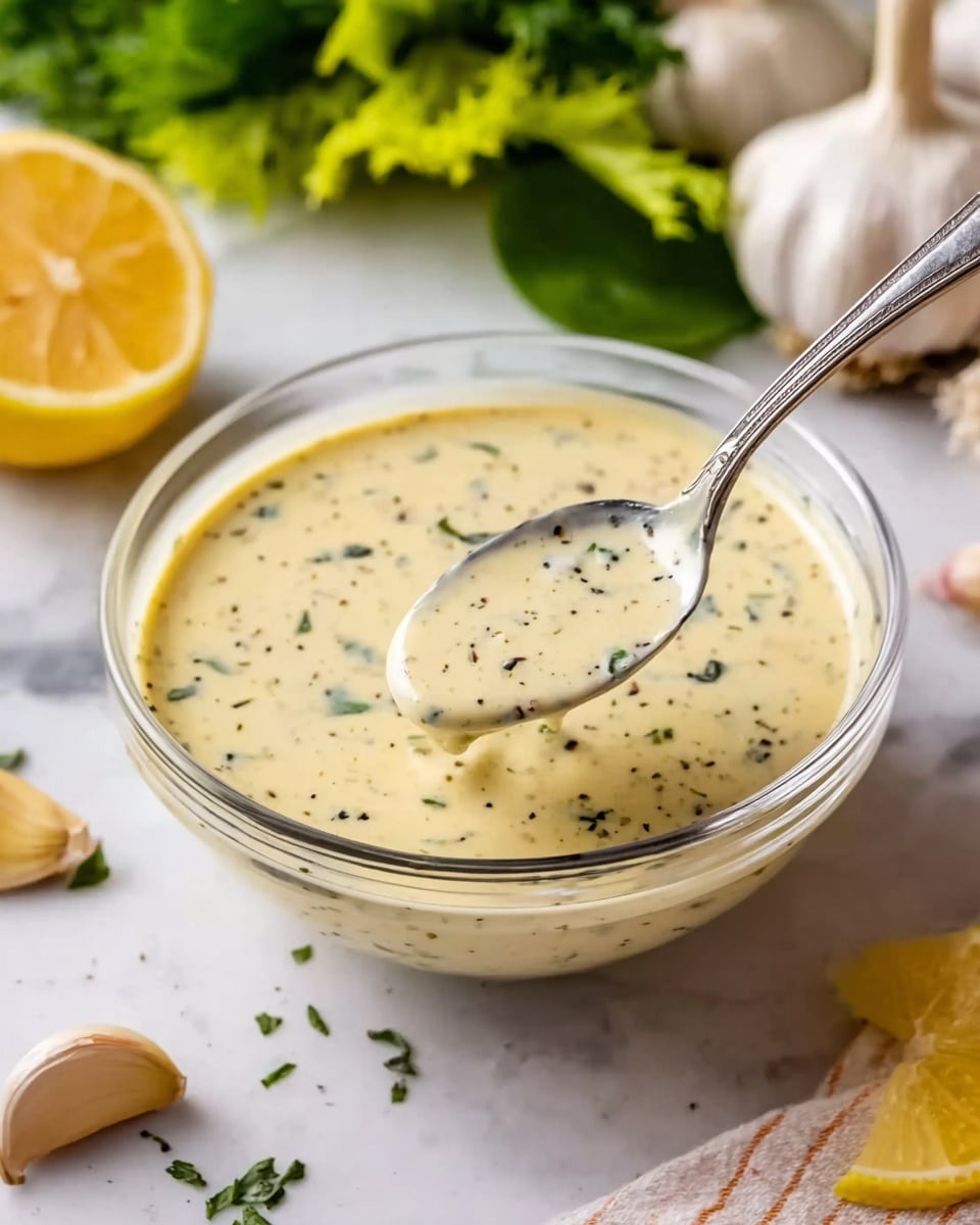Easy Garlic Dressing Recipe