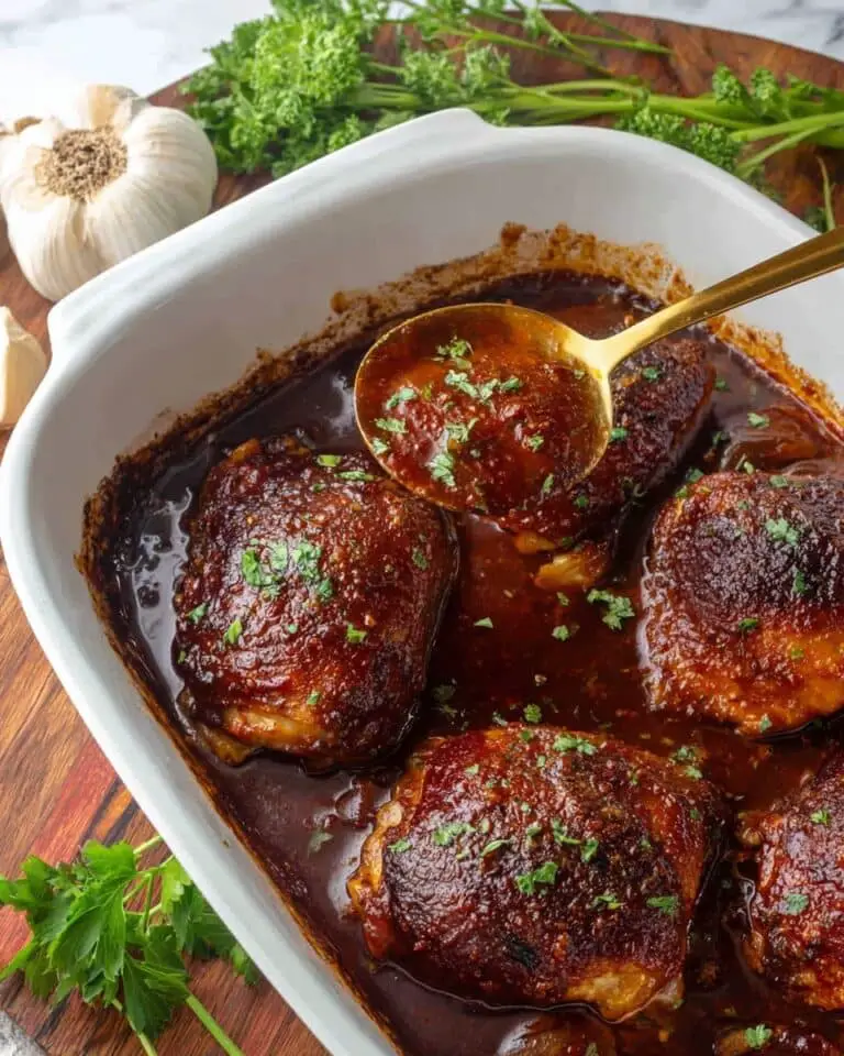 Oven Baked Sticky BBQ Chicken Recipe